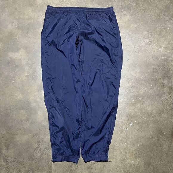 Vintage 90s Nike Navy Thin Windbreaker Sweatpants 36x33 - Picture 1 of 3